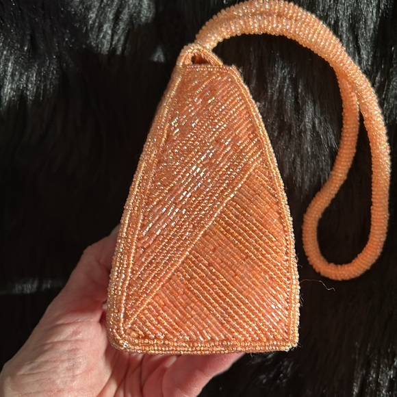 Glam Gem orange beaded handbag - Picture 4 of 11